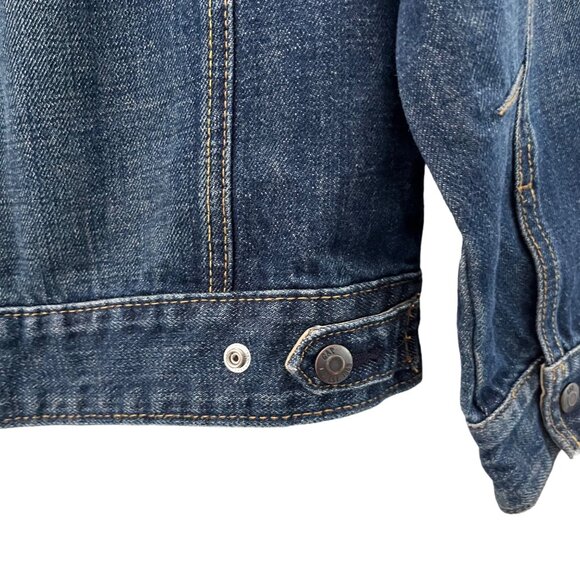 SIZE 8 Gap Kids Boys Girls Snap Front Denim Trucker Jacket - Picture 5 of 8
